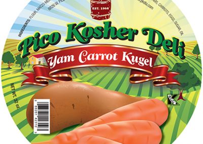 Pico Kosher Deli Yam Carrot Kugel