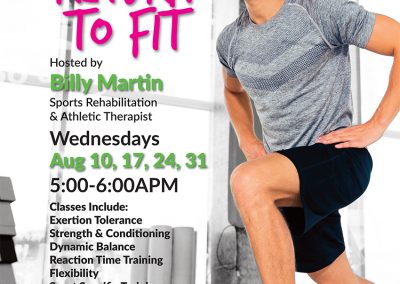 Advance Concussion Clinic Return to Fit Poster